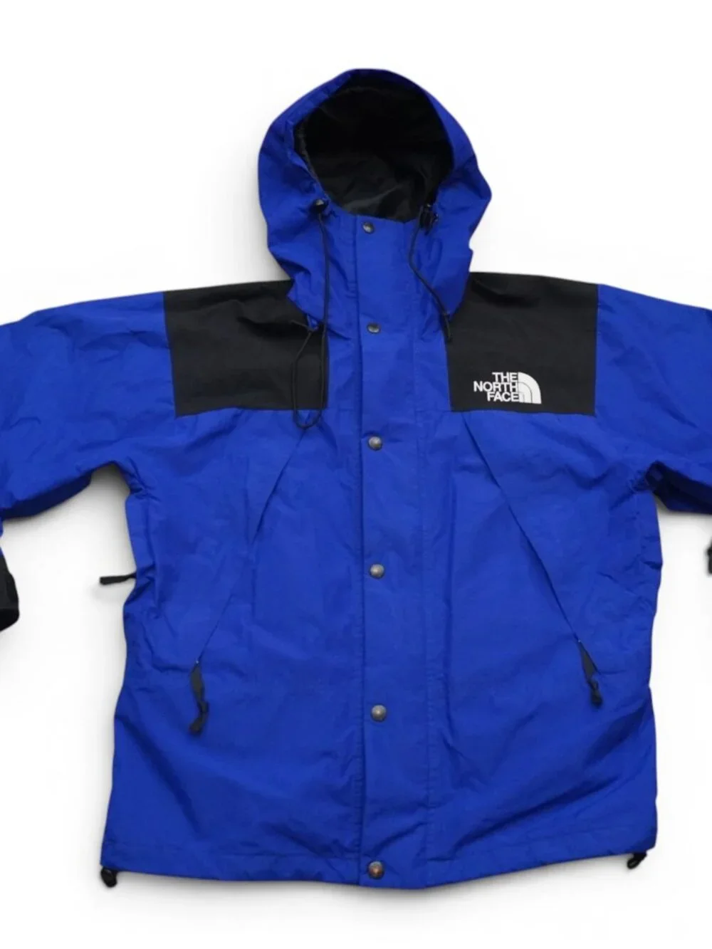 Vintage 90s The North Face Gore-Tex Mountain Light Hooded Jacket Men Small Blue